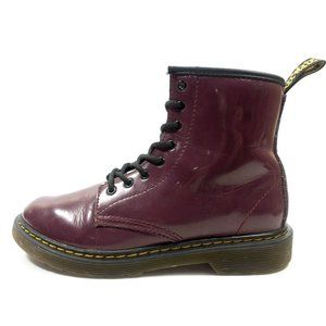 Dr Martens 1460 Patent Leather Lace Up Boots - Women's Size 5